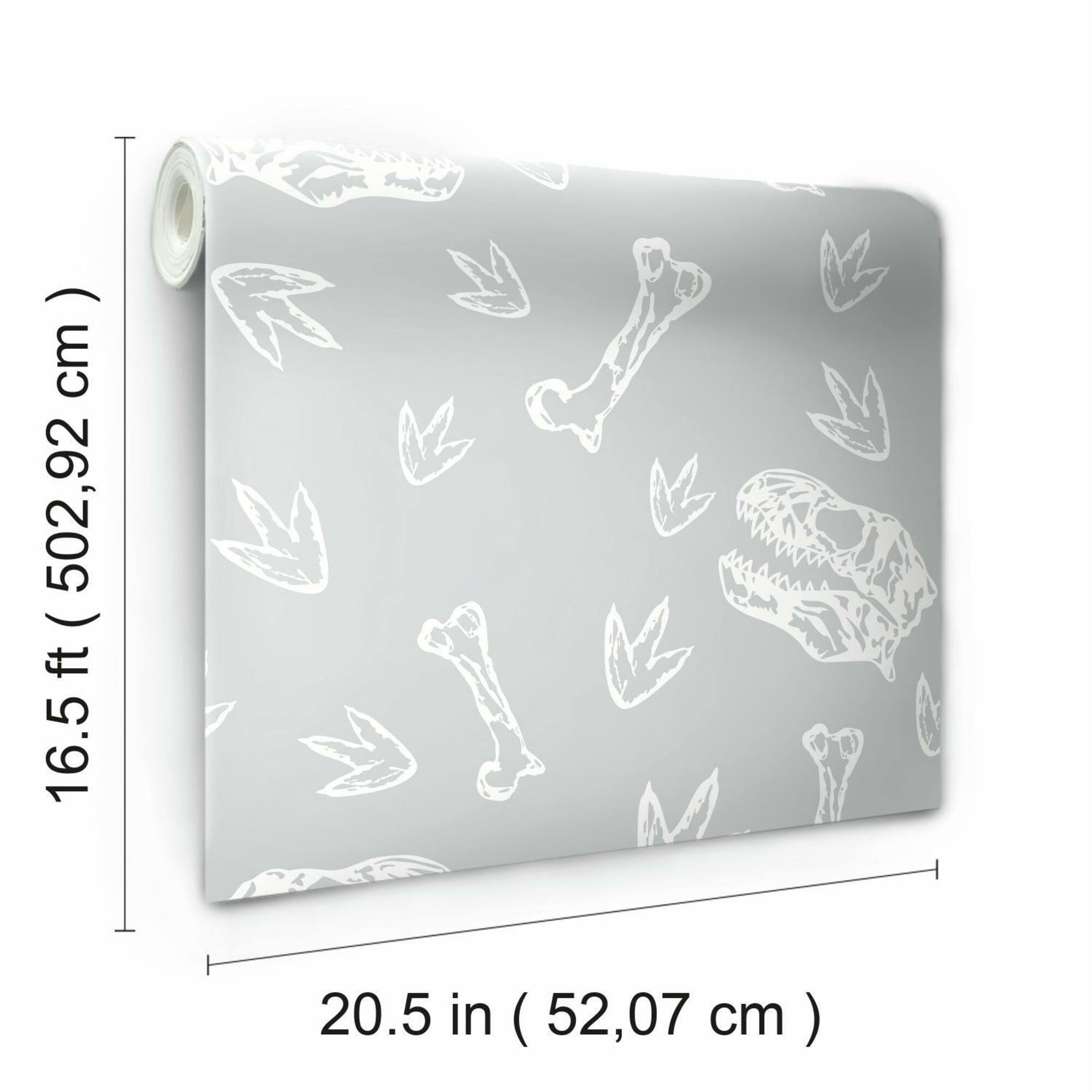 RoomMates Dinosaur Bones Peel & Stick Wallpaper